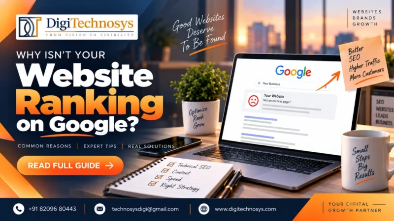 Why Isn't Your Website Ranking on Google? (Common Reasons & What to Do)